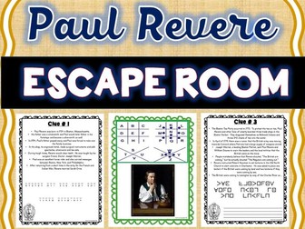 Paul Revere Escape Room: American Revolution, Boston Tea Party