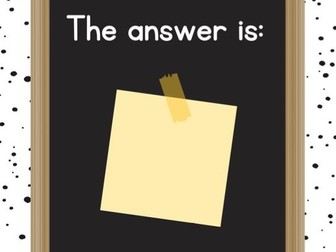 The answer is.. what is the question poster
