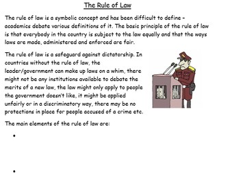 English Legal System - Rule of Law