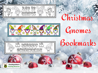 Christmas Gnomes Bookmarks