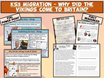 KS3 Migration L7 – Why Did the Vikings Migrate?