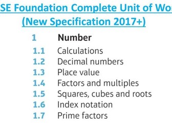 GCSE Foundation (Unit 1): Number