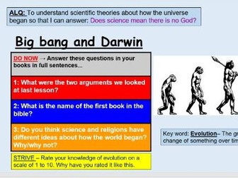 Big bang and Charles Darwin