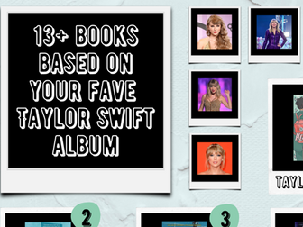Reading For Pleasure Taylor Swift Book Recommendations A4 Poster