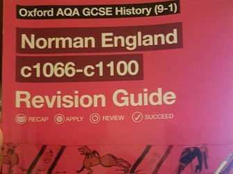 AQA GCSE Norman England Part One: Conquest and Control