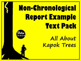 Kapok Tree Non-Chronological Report Example Text Pack