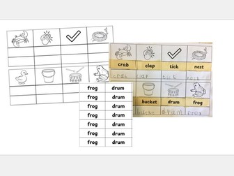 Phonics Matching Writing Prompt