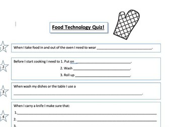 Food Technology: Safety Starter Quiz