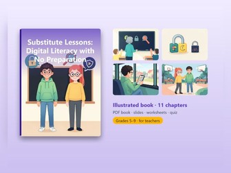 10 No-Prep Cover Lessons: Digital Literacy (KS3)