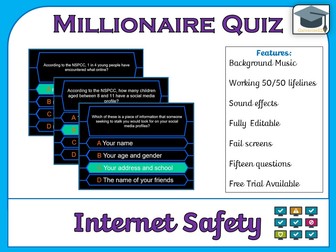 Millionaire Quiz! (e-Safety/Safer Internet Day)