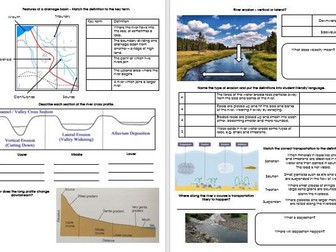 AQA GCSE Geography Rivers Revision Booklet Grade 9-1