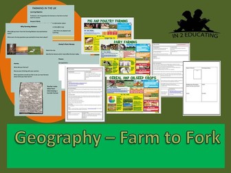 KS2 Geography Farming in the UK