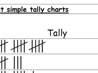 Year 2  Tally Charts