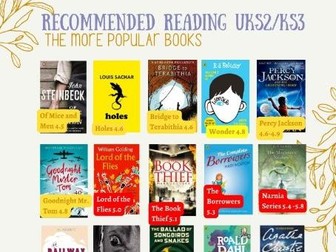 Recommended Reading List UKS2/UKS3 with AR levels