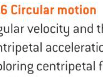 OCR A level Physics: Circular Motion