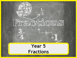 Year 5 Fractions Worksheets