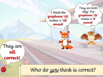 Interactive PowerPoint: the grapheme 'ch'.