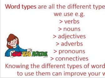 Introduction/Revision on Word Types EL3/Level 1