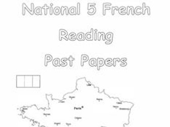 French Reading N5/GCSE/iGCSE, KS4 French, Year 10, Year 11
