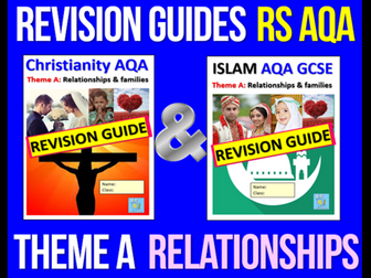 RS AQA Theme A Relationships Revision Guides