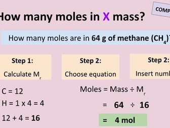 Moles: GCSE Quantitative Chemistry