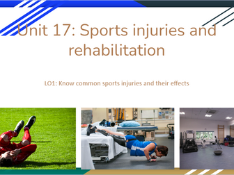 CTEC Sport Unit 17 Sports Injuries and Rehabilitation