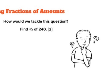 Fractions of Amounts FS maths Level 2