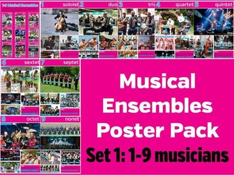 Music Ensembles Poster Pack 1