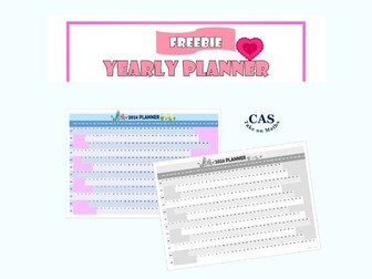 2024 Yearly Planner Freebie