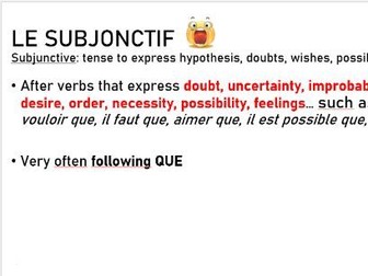 AQA GCSE - the subjunctive