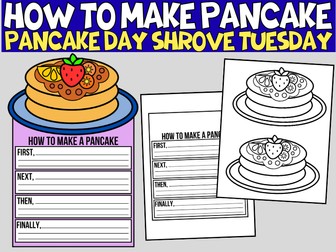 Pancake Day Sequencing Writing | How to Make a Pancake Shrove Tuesday