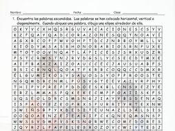 singular versus plural nouns spanish word search worksheet teaching