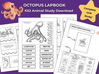 Octopus KS2 Animal Science Activities | Lapbook