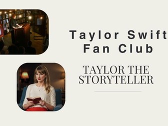 KS2–KS3 English Project: Storytelling Through Music (Taylor Swift Unit, 5 Lessons)
