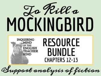 To Kill a Mockingbird Chs. 12-13 Quiz & Close Reading Bundle