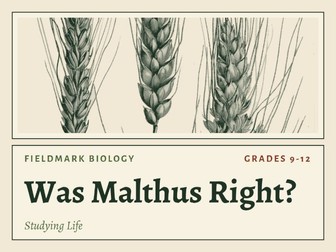 Graphing and Data Analysis Biology Lesson: Correlation Activity