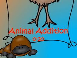 Math Centers Activity Counting Numbers 0-20 - Australian Theme