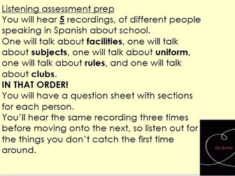 Spanish My School Topic Lesson 13-14