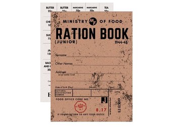 WW2 Ration Book and Recipes