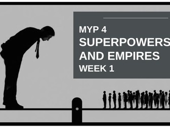 IB MYP Individuals and Society INS Power & Influence History Politics Unit 12 Wk