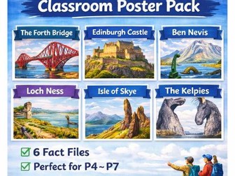 Scotland Landmarks Fact File Writing Pack