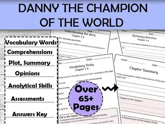 Danny the Champion of the World Novel Study