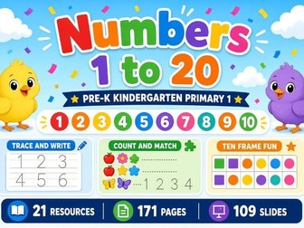 Numbers 1 to 20 Mega Pack