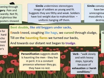 Year 9 War Poetry - "Dulce et Decorum Est" by Wilfred Owen