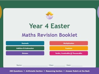 Maths - Year 4 Term 2 Revision Booklet