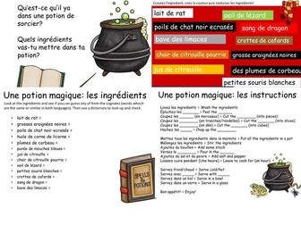 French: Wizard's Potion