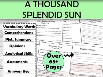 A Thousand Splendid Suns Novel Study