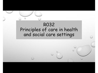R032 Principles of Care Topic Area 1