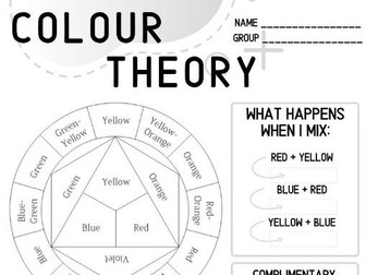 Colour theory worksheet