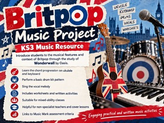 Britpop Music Student Booklet